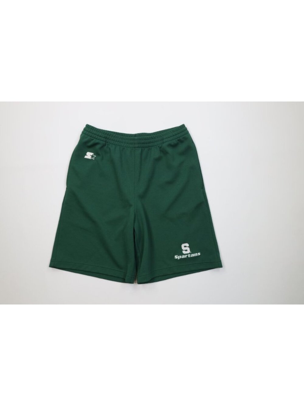 Vtg 90s Starter Mens Medium Above Knee Michigan State University Shorts Green